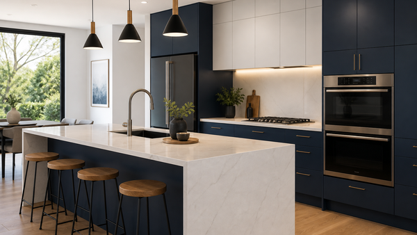 Sleek modern modular kitchen interior